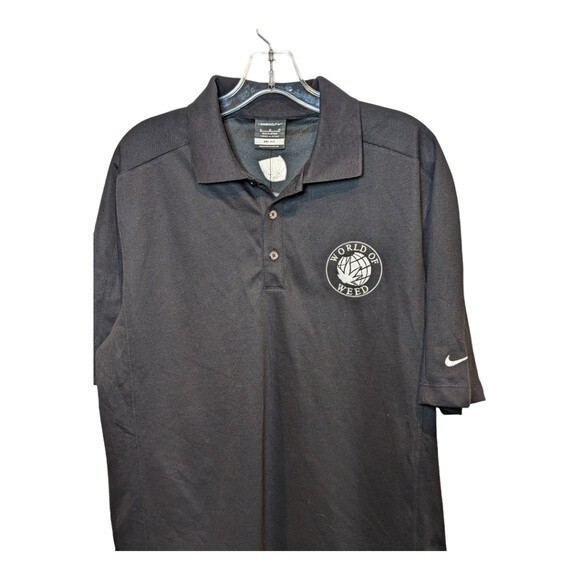 Nike Golf Dri Fit Polo. World Of Weed. Men's Medium - Picture 2 of 9